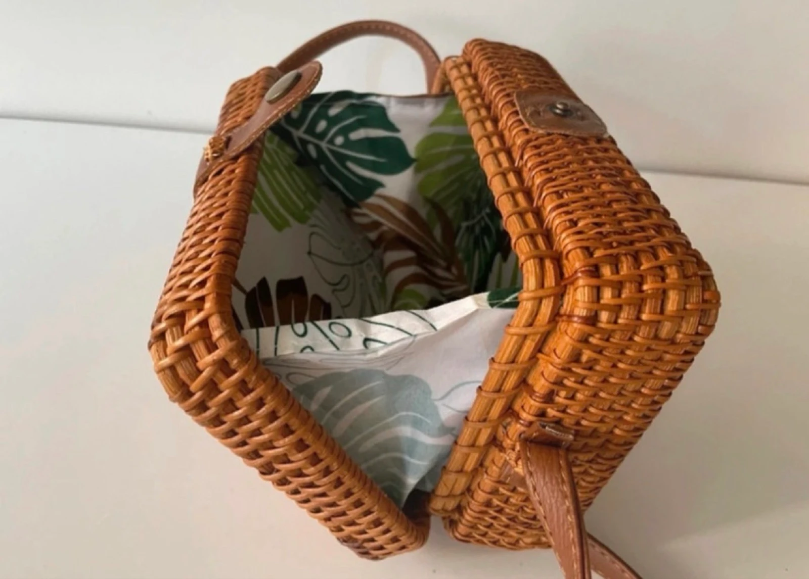 Bolso rectangular mimbre – photo 7